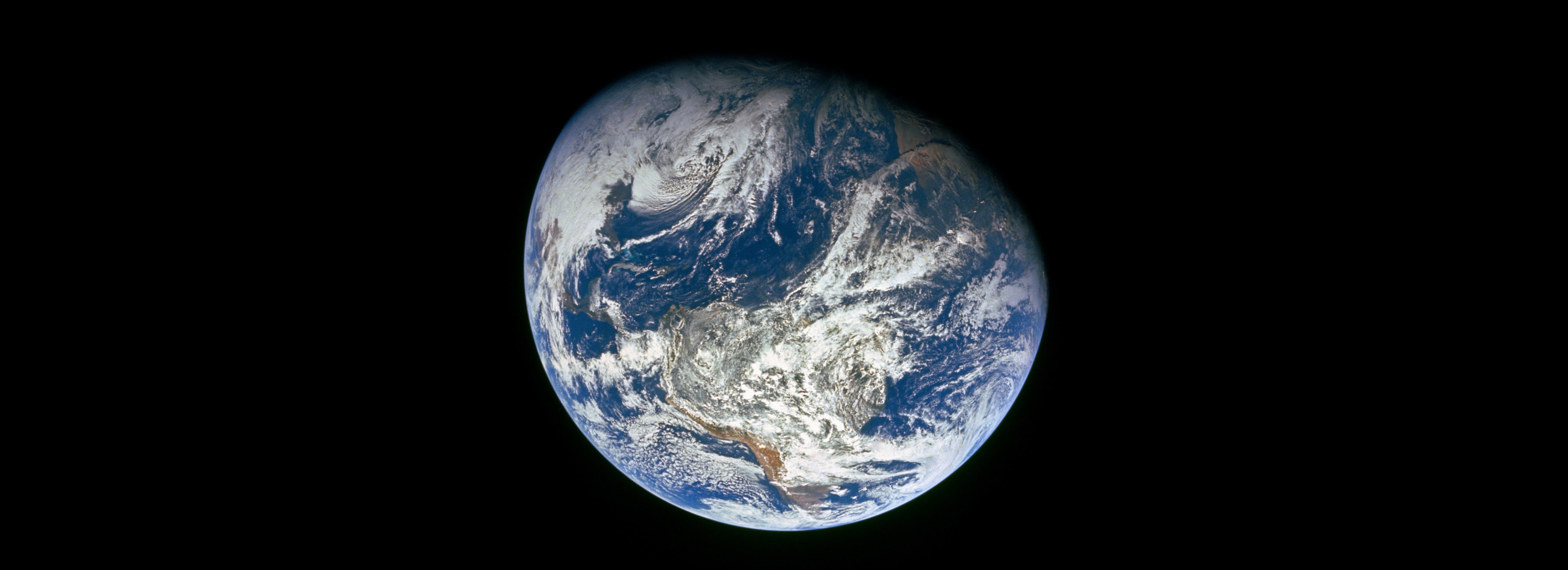 Earth from space. Apollo 8 Mission Photo 1968